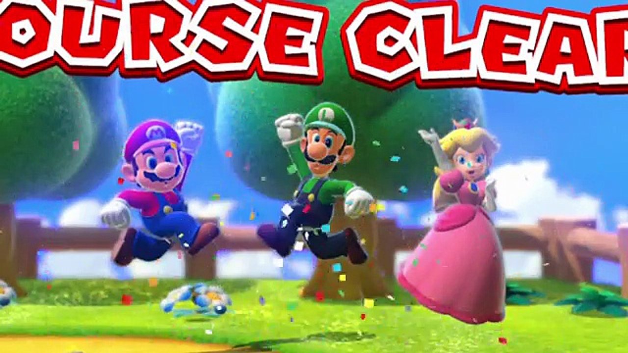 Super Mario 3D World - World 3 (4-Player 100% walkthrough)