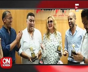 "ON Screen" تبرز تكريم "اليوم السابع" لنجوم أغنية "3 دقات"