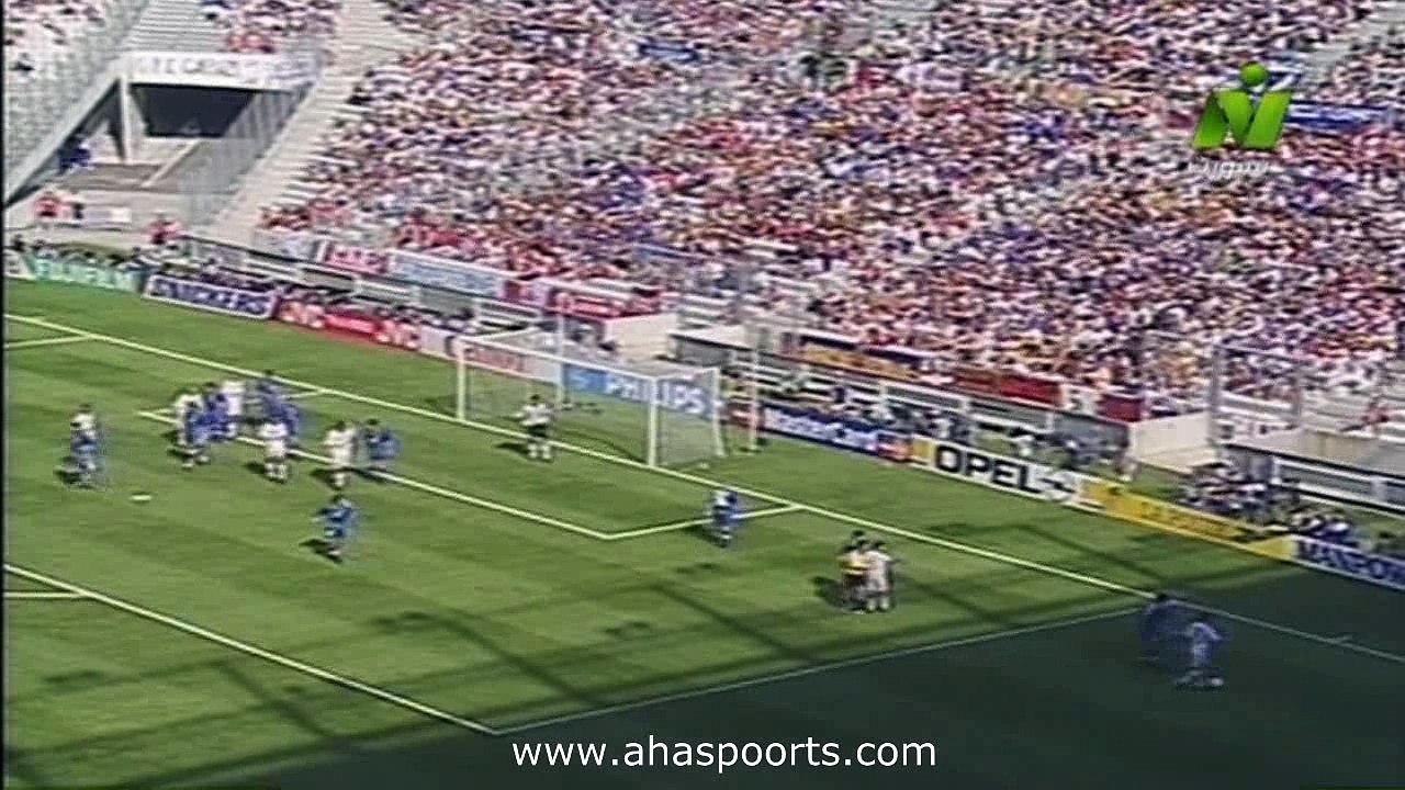 الشوط الثاني مباراة ايطاليا و النرويج 1-0 ثمن ن...