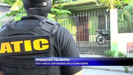 Operación telaraña deja varios capturados en la zona norte