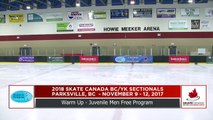 Juvenile Men - 2018 Skate Canada BC/YK Sectional Championships - Parksville, BC