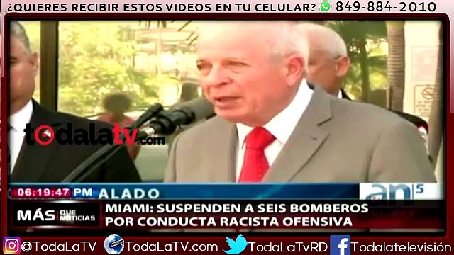 Suspenden a seis bomberos por conducta racista en Miami-Más Que Noticias-Video