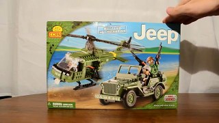 Recenzja COBI Small Army - Zestaw Jeep Willys Z Helikopterem