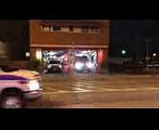 CHICAGO FIRE DEPARTMENT ENGINE 92 & AMBULANCE 17 RESPONDING FROM QUARTERS IN CHICAGO, ILLINOIS.