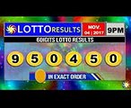 PCSO Lotto Results November 04, 2017 (655, 642, 6D, SWERTRES & EZ2 LOTTO)