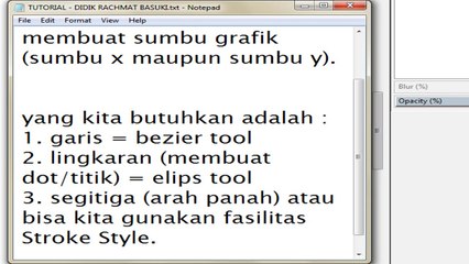 INKSCAPE #Sumbu Grafik Matematika
