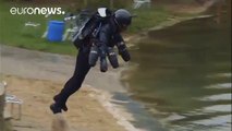 Watch: British inventor sets jet suit world record