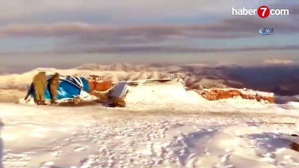 Kato kahramanları kar, çamur dinlemiyor!