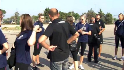 Les volleyeuses istréennes visitent Kem One.