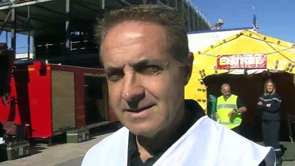 L'intervention présentée par les responsables de la formation des pompiers.