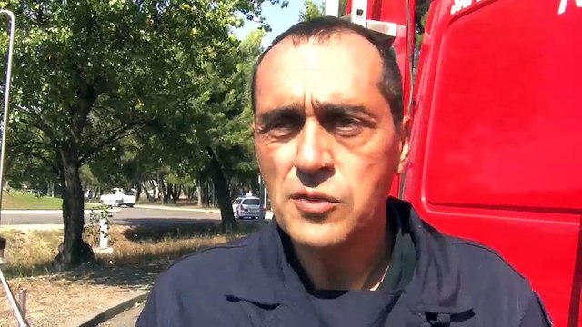 Les pompiers à l'oeuvre cet après-midi vers Saint-Mitre