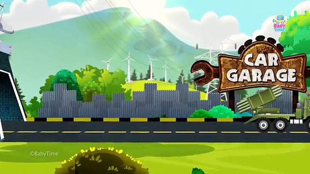 Car Garage | Good To Evil Transformation | Learn Scary Street Vehicles for Kids | Police Car Videos