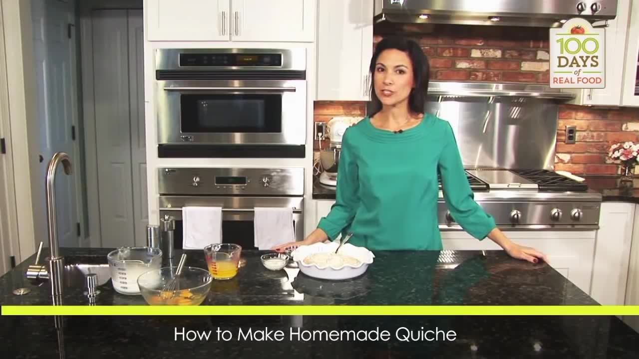 Quiche with a Super Easy Whole-Wheat Crust