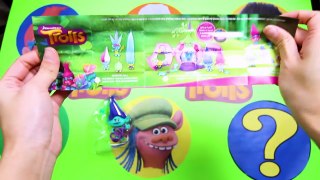 Trolls Game with Paw Patrol and Frozen Movie Stop Motion Claymation Play-Doh, Slime