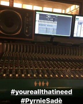 Pyrnie Sadè : You're All That I Need ( Studio Recording Session Clip )