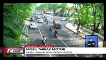 Detik-detik Minibus Hantam Tiga Pengendara Roda Dua di Jalan Darmo, Surabaya