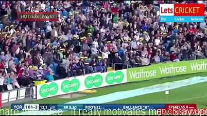 Gary Ballance 3 Sixes in 3 Balls vs Lancashire