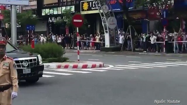 CẬN CẢNH ĐOÀN XE CỦA TỔNG THỐNG MỸ TẠI ĐÀ NẴNG