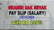 GDS PAY SLIP (SALARY) OCTOBER With  DA 139%