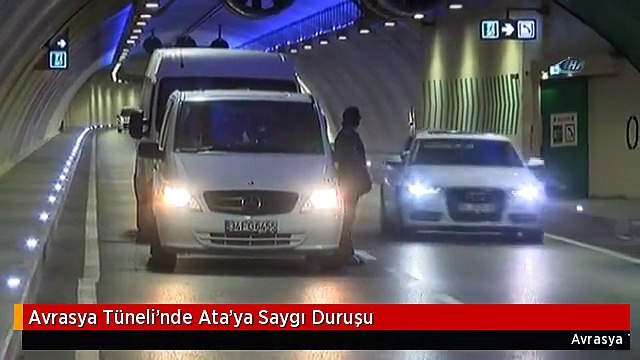 Avrasya Tüneli'nde Ata'ya Saygı Duruşu