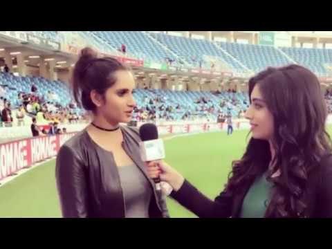 Sania Mirza at LAHORE Stadium Pakistan vs Sri lanka 3rd t20