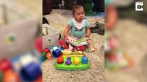 Ce bébé pleure... dès que sa maman chante une douce chanson !