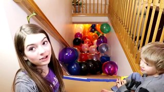Terrifying Stair Slide Challenge / That YouTub3 Family