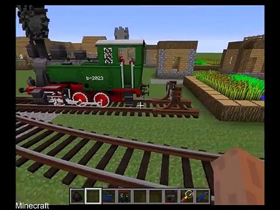 Minecraft - Rails of War mod, TRAINS!!!