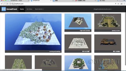 UnrealFront（3D semi-automatic video ads  producer） operation introduction