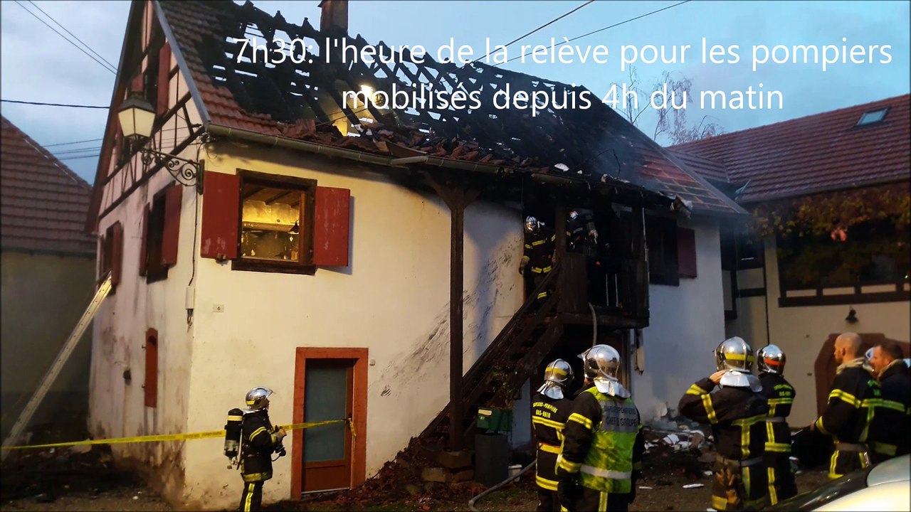 Feu de maison à Bernardswiller