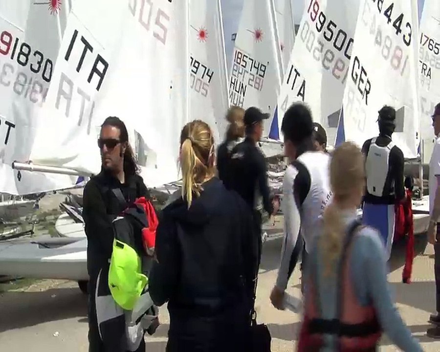 Marie, Muriel, Sandy et Sandro nous donnent leur vision de l'Europa cup laser 2012