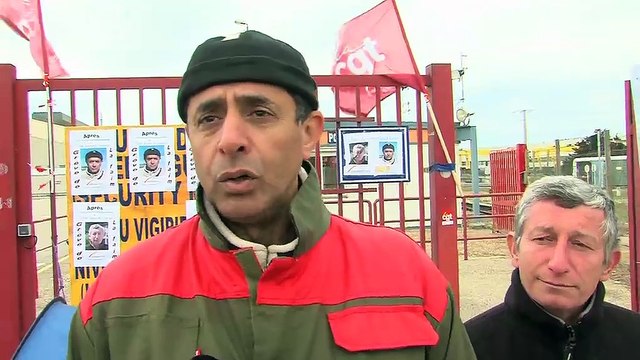 Les grévistes de la faim devant le site d'Arkema