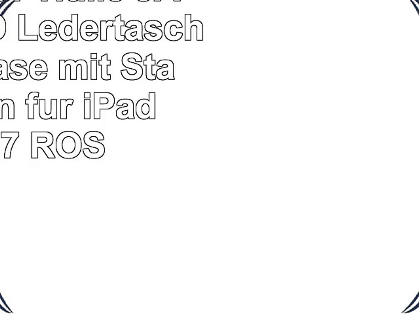 iPad PRO 97 Hülle  JAMMYLIZARD Ledertasche Smart Case mit Standfunktion für iPad PRO 97