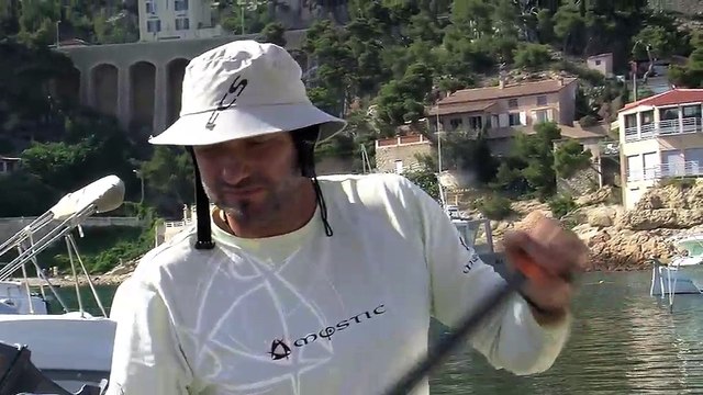 Rencontre avec Thierry Pénichon hier sur le port d'Ensuès-la-Redonne.