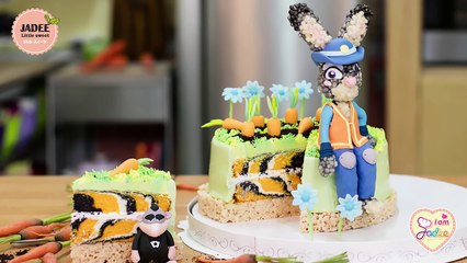 เค้กZootopia Zootopia cake : เค้กลายเสือ Tiger cake