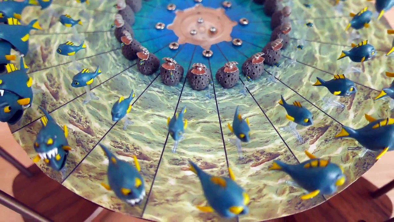 Un zootrope avec des poissons en 3d