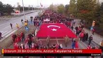 Erzurum 20 Bin Erzurumlu, Aziziye Tabyaları'na Yürüdü