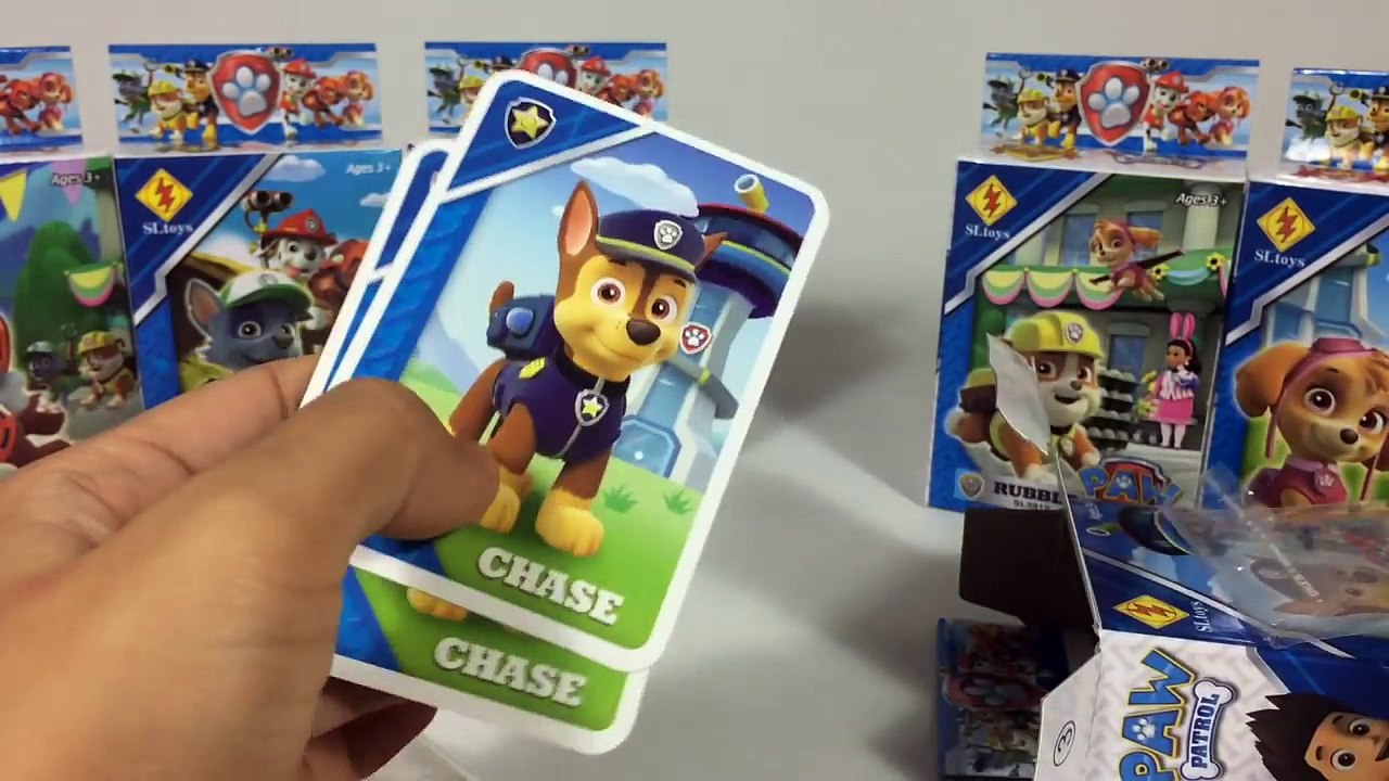 6 Paw Patrol Bricks Figures Construction Blocks SL Toys - Unboxing Demo Review