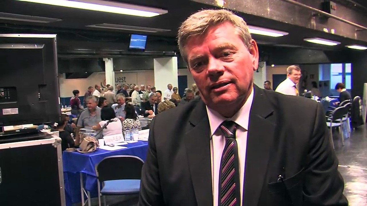 La réaction de René Raimondi quelques instants après son élection.