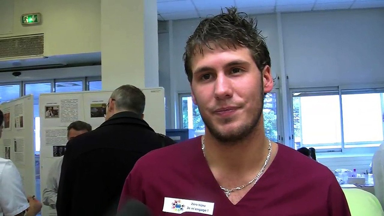 Franck Ruf, étudiant infirmier en 3ème année, revient sur l'intérêt de cette journée.