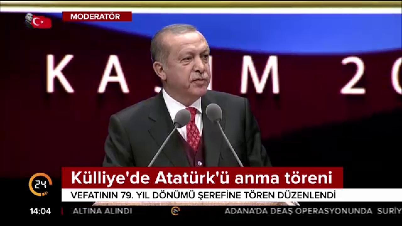 Külliye'de Atatürk'ü anma töreni
