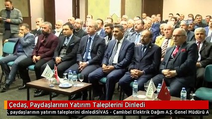 Çedaş, Paydaşlarının Yatırım Taleplerini Dinledi