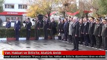 Van, Hakkari ve Bitlis'te, Atatürk Anıldı