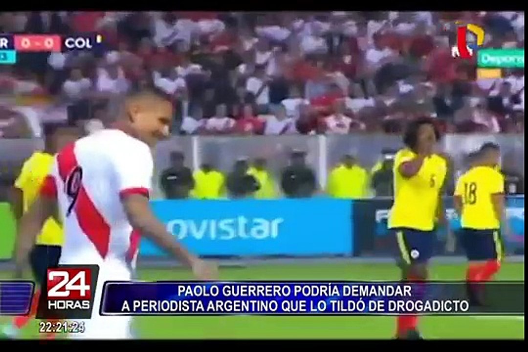 Paolo Guerrero podría demandar a periodista argentino que lo tildó de drogadicto