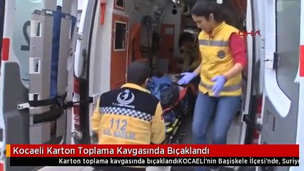 Kocaeli Karton Toplama Kavgasında Bıçaklandı