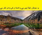 yeh switzerland nahi pakistan ki naltar valley hai یہ سوئٹزر لینڈ نہیں ہے پا کستا ن کی وادیٴ نلتر ہے