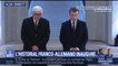 Emmanuel Macron et son homologue allemand se recueillent lors de l’inauguration de l’historial Franco-Allemand sur la Grande Guerre
