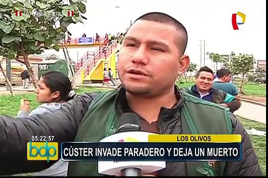 Los Olivos: transeúnte muere atropellado por custer que invadió paradero