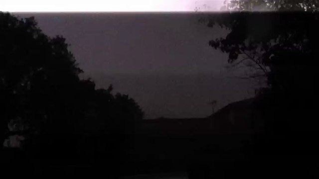 Une nuit orageuse à Fos sur Mer et Istres