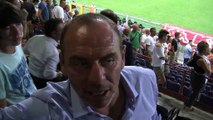Alain Boghossian présent hier à Gênes pour le match Sampdoria-OM